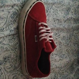Red discontinued vans
